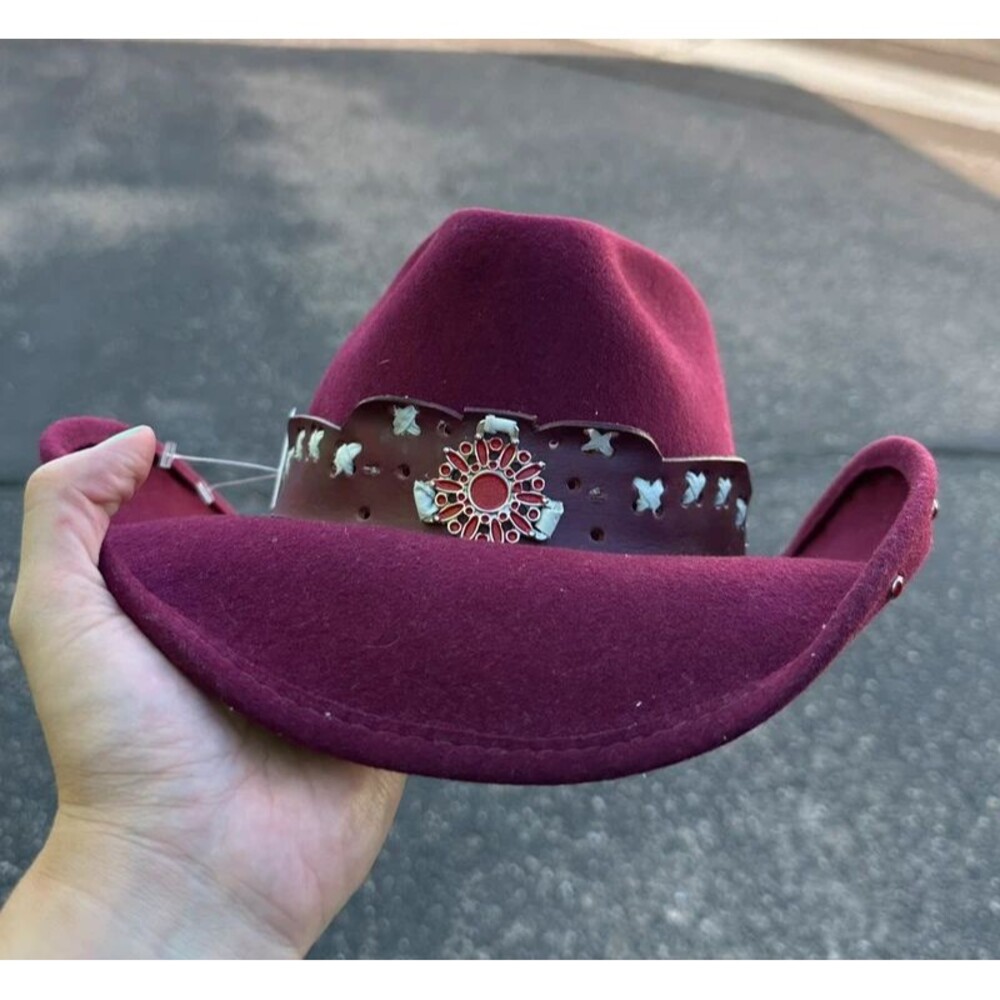 Bullhide Life With You 4X Wool Cowboy Hat 0870CR Carmine Medium Western Boho